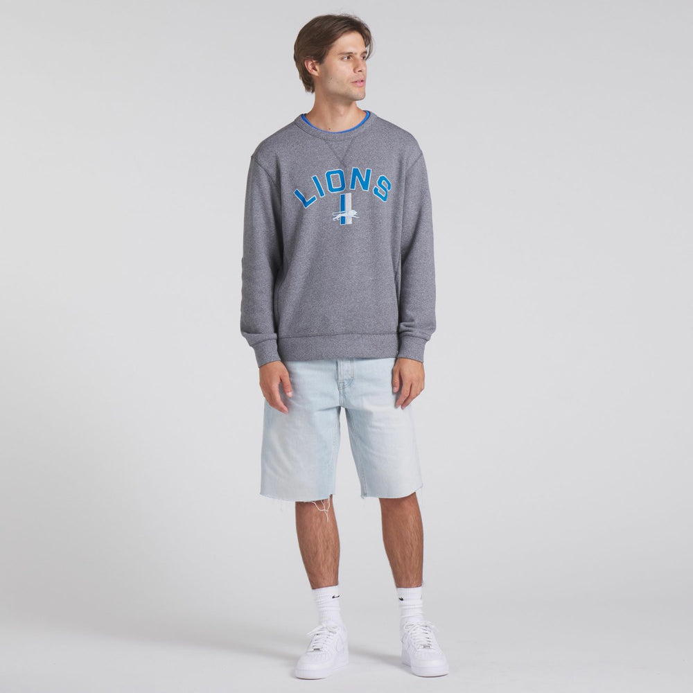 Detroit Lions Loop Terry Pullover Sweatshirt - Heather Gray on sale
