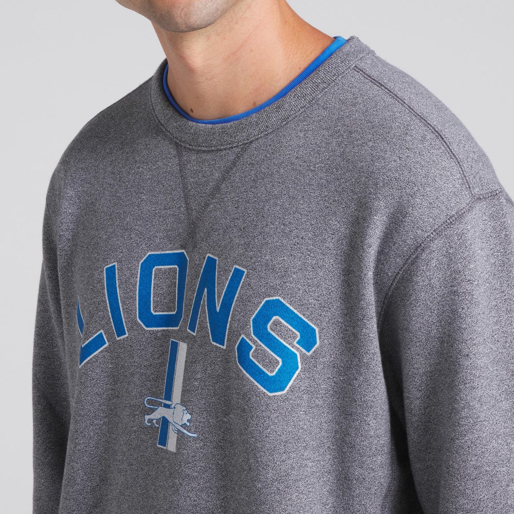 Detroit Lions Loop Terry Pullover Sweatshirt - Heather Gray on sale