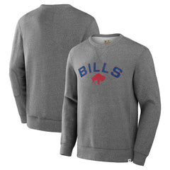 Buffalo Bills Loop Terry Pullover Sweatshirt - Heather Gray sale