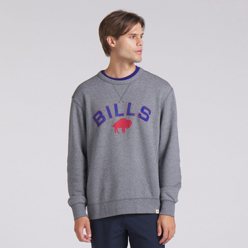 Buffalo Bills Loop Terry Pullover Sweatshirt - Heather Gray sale
