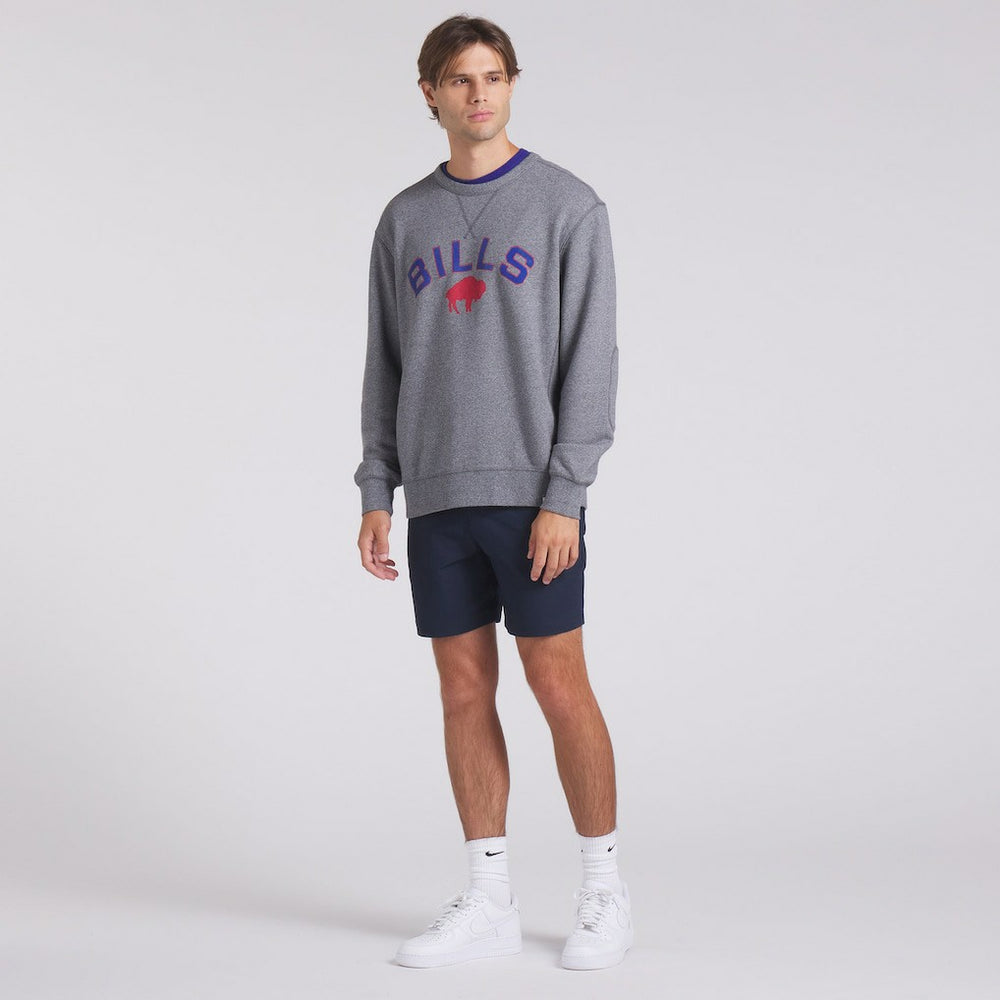 Buffalo Bills Loop Terry Pullover Sweatshirt - Heather Gray sale