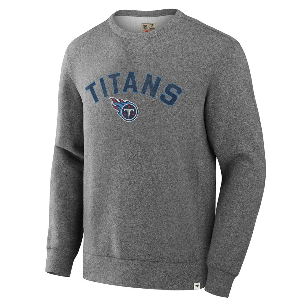 Tennessee Titans Loop Terry Pullover Sweatshirt - Heather Gray discount