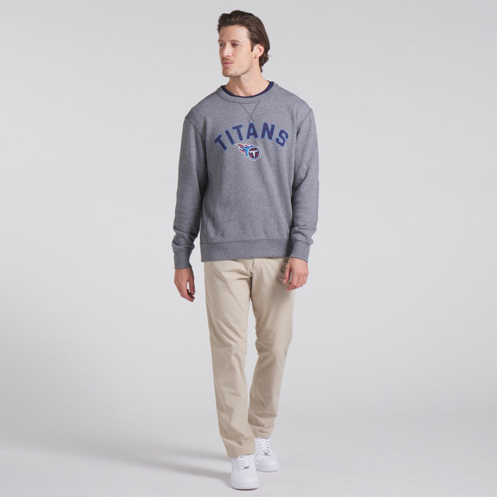 Tennessee Titans Loop Terry Pullover Sweatshirt - Heather Gray discount