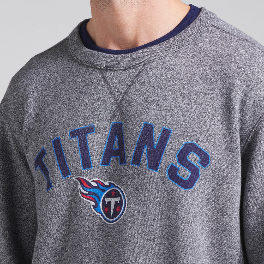 Tennessee Titans Loop Terry Pullover Sweatshirt - Heather Gray discount