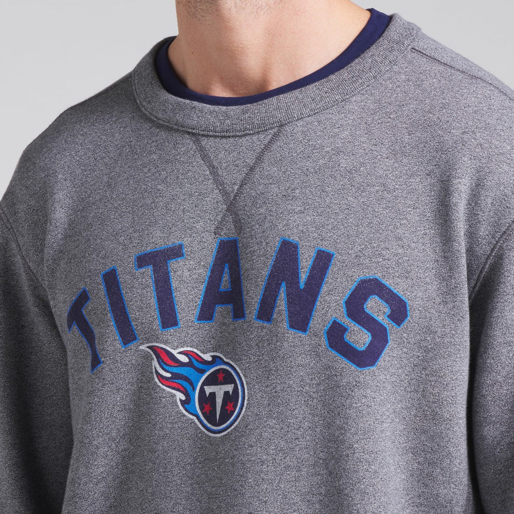 Tennessee Titans Loop Terry Pullover Sweatshirt - Heather Gray discount