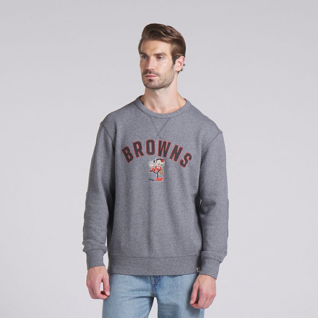 Cleveland Browns Loop Terry Pullover Sweatshirt - Heather Gray for sale