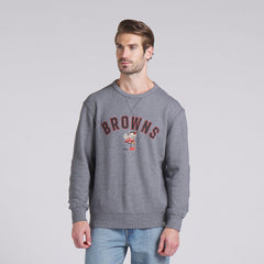 Cleveland Browns Loop Terry Pullover Sweatshirt - Heather Gray for sale