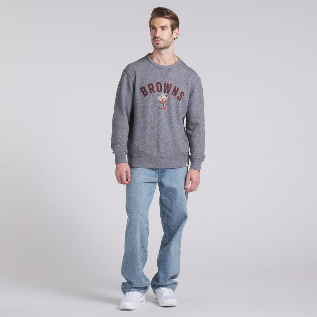 Cleveland Browns Loop Terry Pullover Sweatshirt - Heather Gray for sale