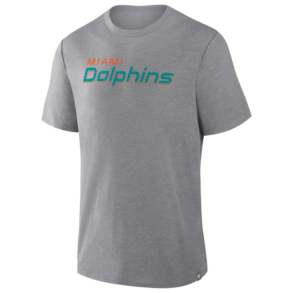 Miami Dolphins Pass Rush Tri-Blend T-Shirt - Heather Gray discount
