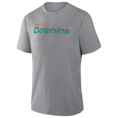 Miami Dolphins Pass Rush Tri-Blend T-Shirt - Heather Gray discount