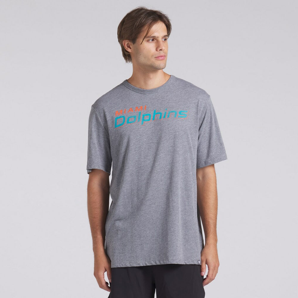 Miami Dolphins Pass Rush Tri-Blend T-Shirt - Heather Gray discount