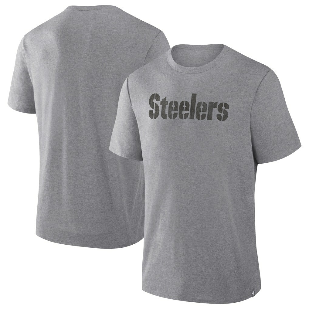 Pittsburgh Steelers Pass Rush Tri-Blend T-Shirt - Heather Gray on sale