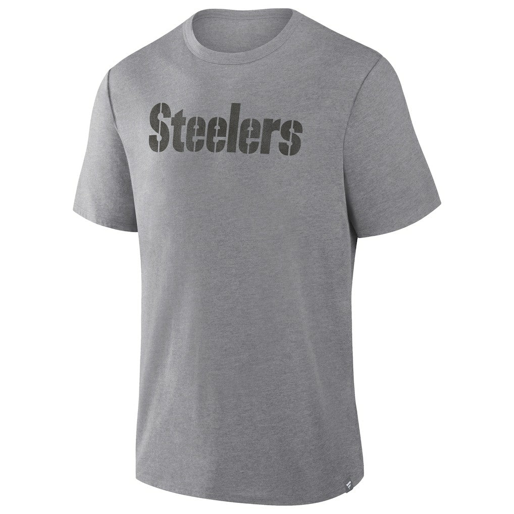 Pittsburgh Steelers Pass Rush Tri-Blend T-Shirt - Heather Gray on sale