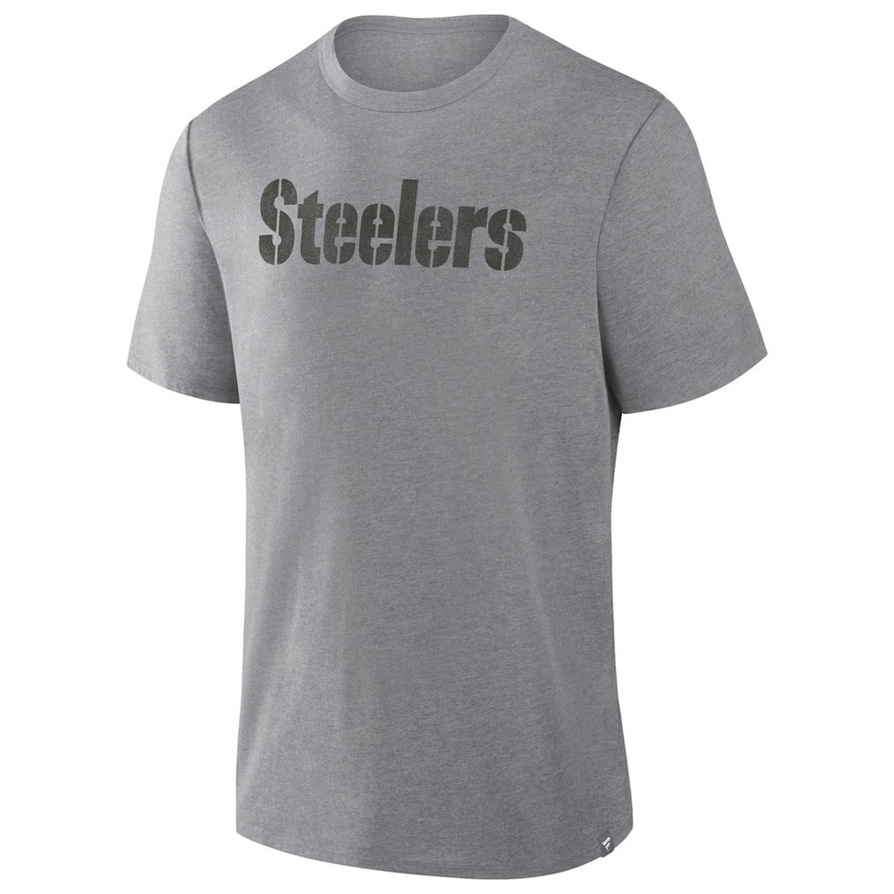 Pittsburgh Steelers Pass Rush Tri-Blend T-Shirt - Heather Gray on sale