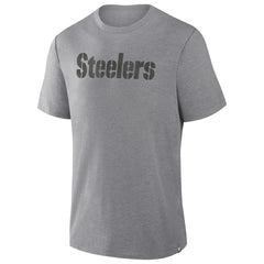 Pittsburgh Steelers Pass Rush Tri-Blend T-Shirt - Heather Gray on sale