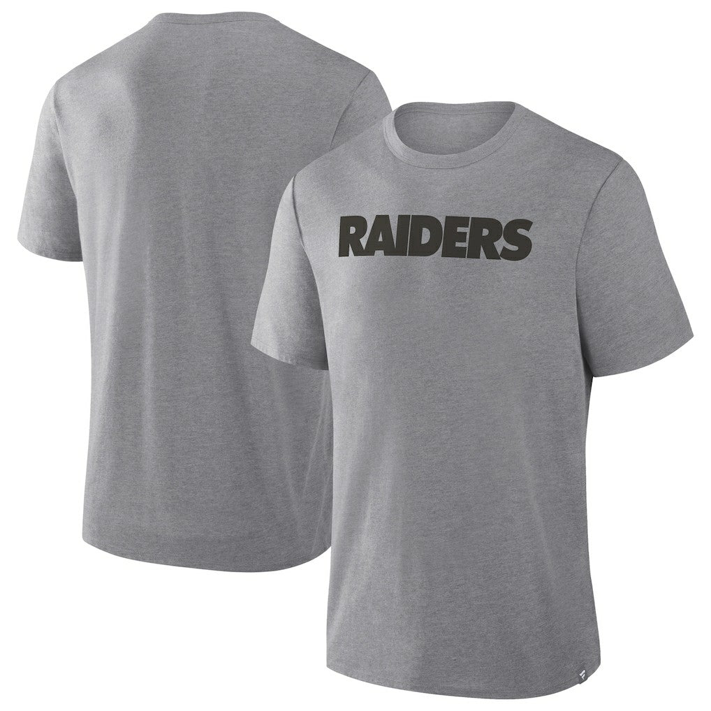 Las Vegas Raiders Pass Rush Tri-Blend T-Shirt - Heather Gray sale