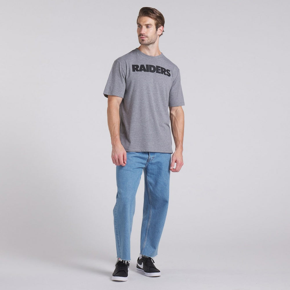 Las Vegas Raiders Pass Rush Tri-Blend T-Shirt - Heather Gray sale
