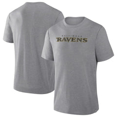 Baltimore Ravens Pass Rush Tri-Blend T-Shirt - Heather Gray sale