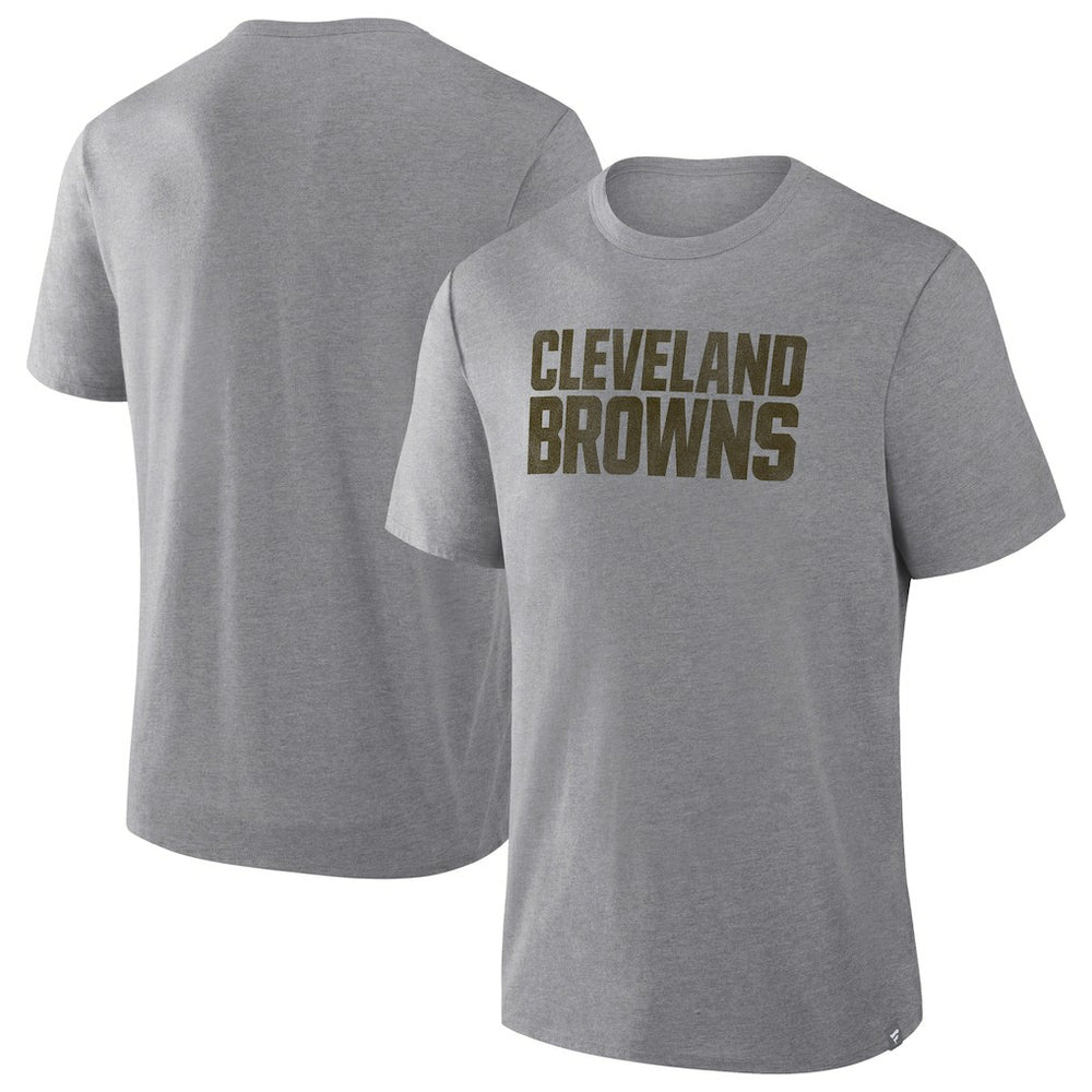 Cleveland Browns Pass Rush Tri-Blend T-Shirt - Heather Gray on sale