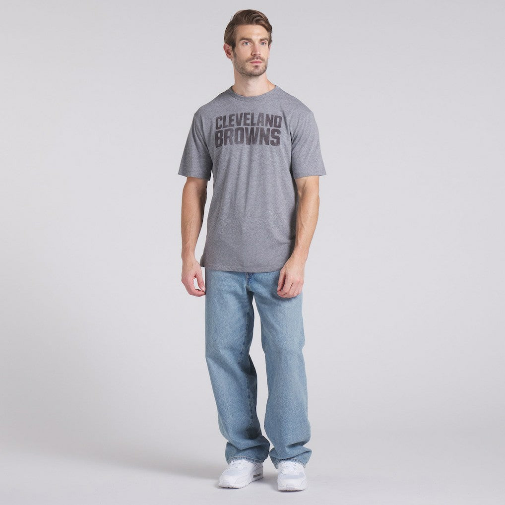 Cleveland Browns Pass Rush Tri-Blend T-Shirt - Heather Gray on sale