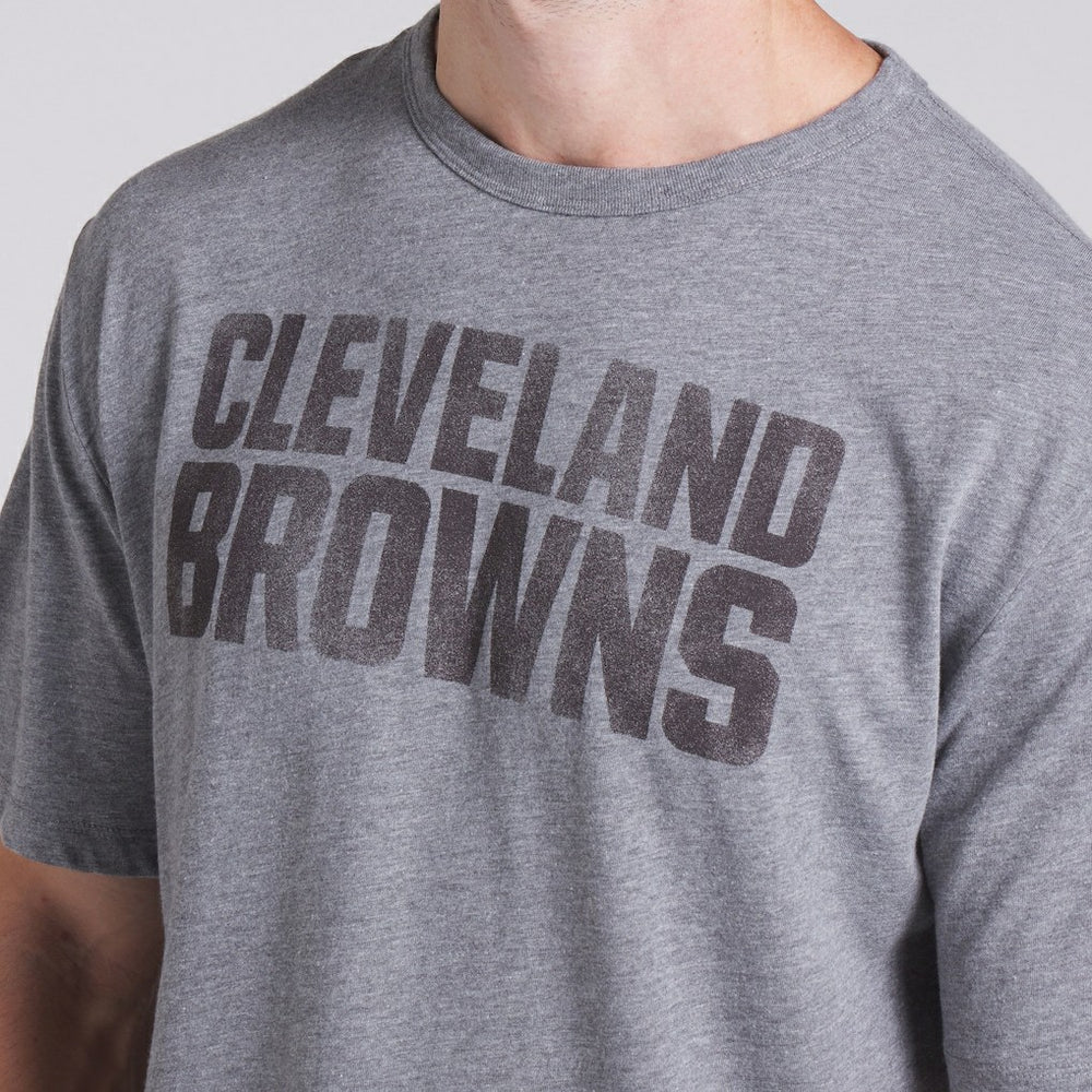 Cleveland Browns Pass Rush Tri-Blend T-Shirt - Heather Gray on sale