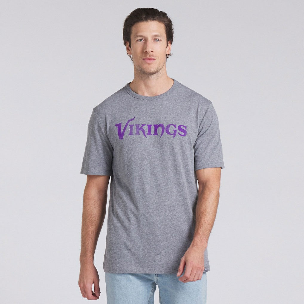 Minnesota Vikings Pass Rush Tri-Blend T-Shirt - Heather Gray sale