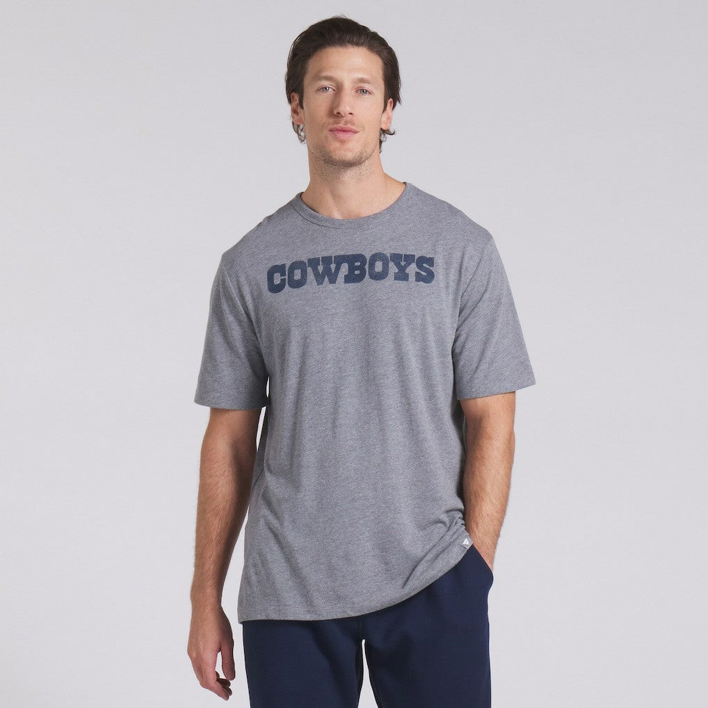 Dallas Cowboys Pass Rush Tri-Blend T-Shirt - Heather Gray on sale