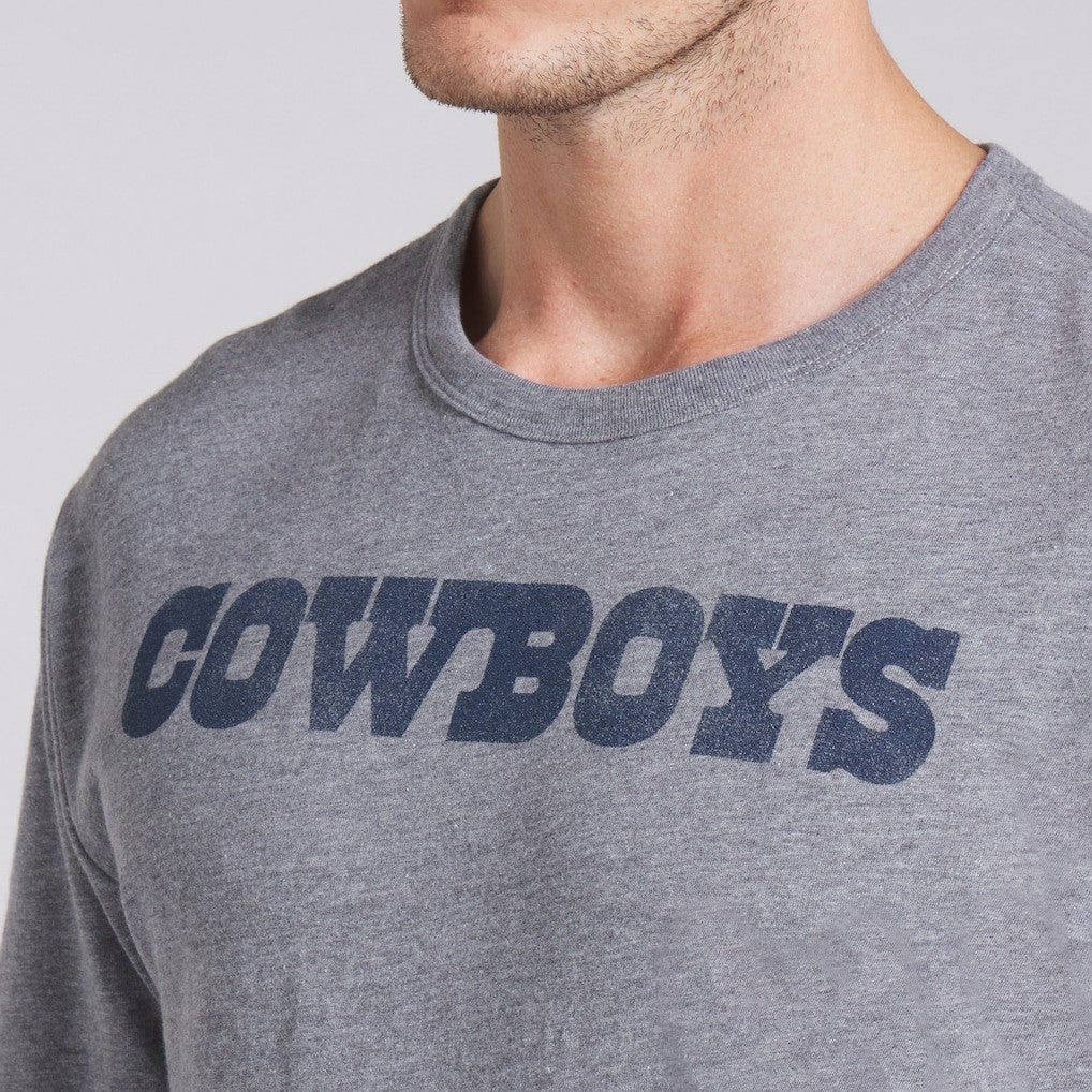 Dallas Cowboys Pass Rush Tri-Blend T-Shirt - Heather Gray on sale