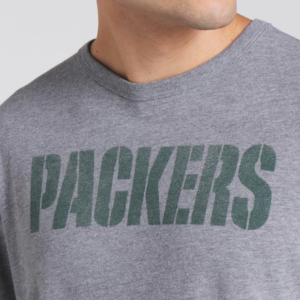 Green Bay Packers Pass Rush Tri-Blend T-Shirt - Heather Gray on sale