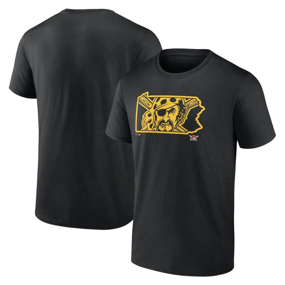 Pittsburgh Pirates State T-Shirt - Black