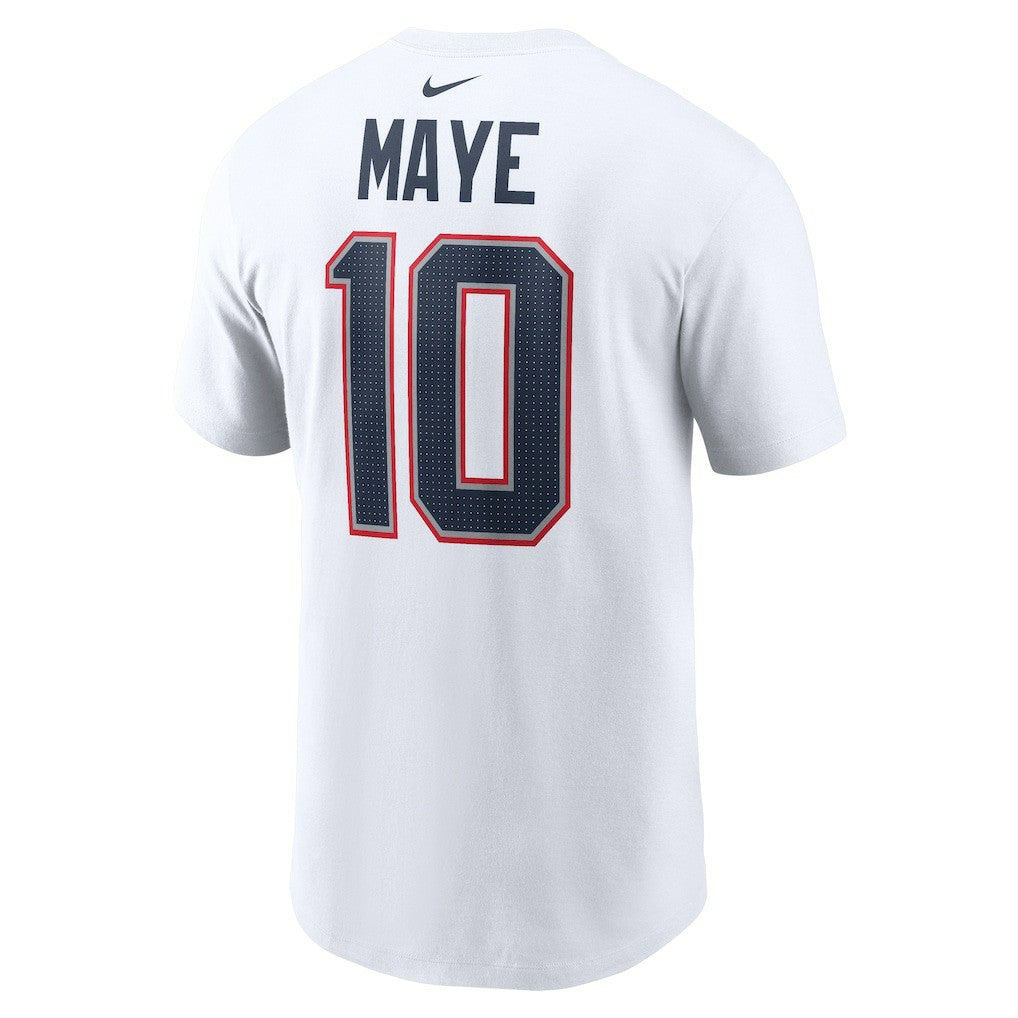 Drake Maye New England Patriots Player Name & Number T-Shirt - White | Nike discount