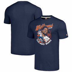 Caleb Williams Chicago Bears Homage Unisex Caricature Player Tri-Blend T-Shirt - Navy for sale