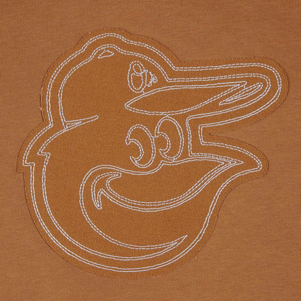 Baltimore Orioles Pro Standard Women's Paint The City Pullover Cropped Sweatshirt - Brown
