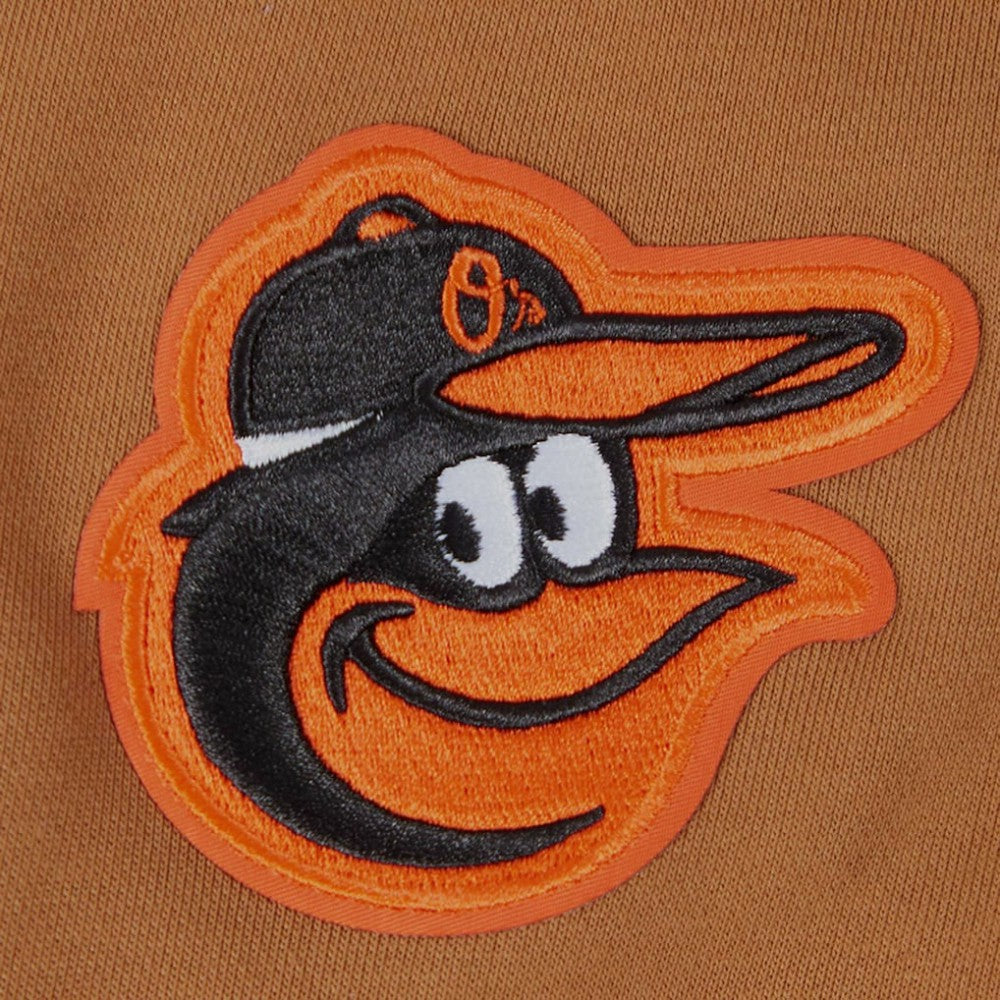 Baltimore Orioles Pro Standard Women's Paint The City Pullover Cropped Sweatshirt - Brown