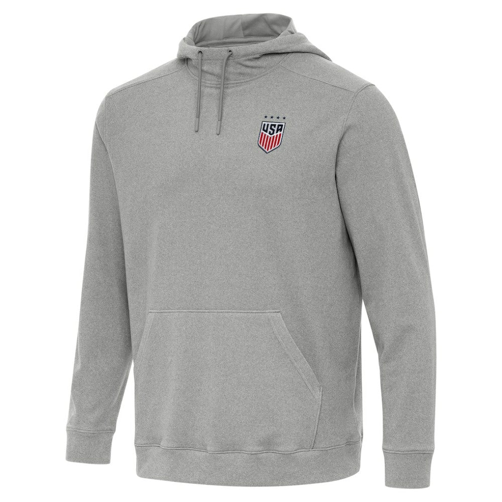 USWNT Antigua Cloud Pullover Hoodie - Heather Gray cheap