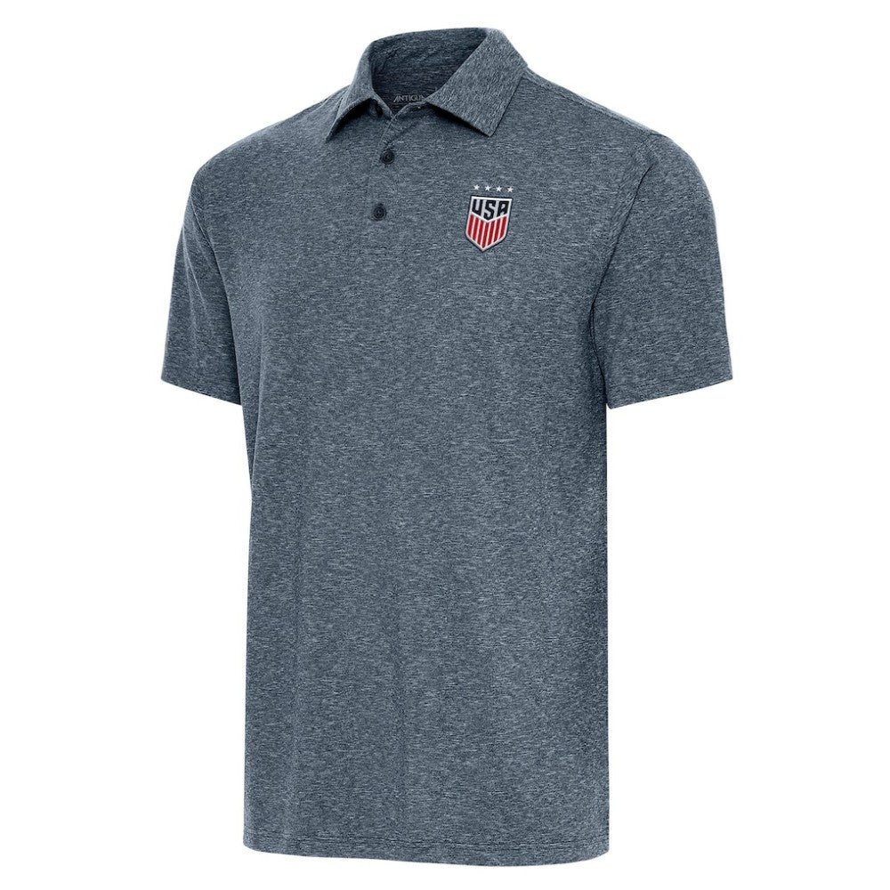 USWNT Antigua Par 3 Polo - Heather Navy discount