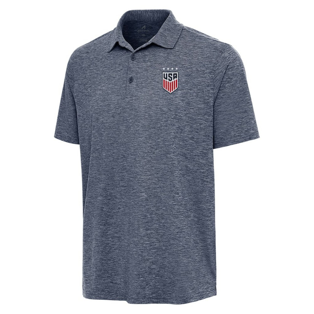 USWNT Antigua Big & Tall Par 3 Polo - Heather Navy outlet