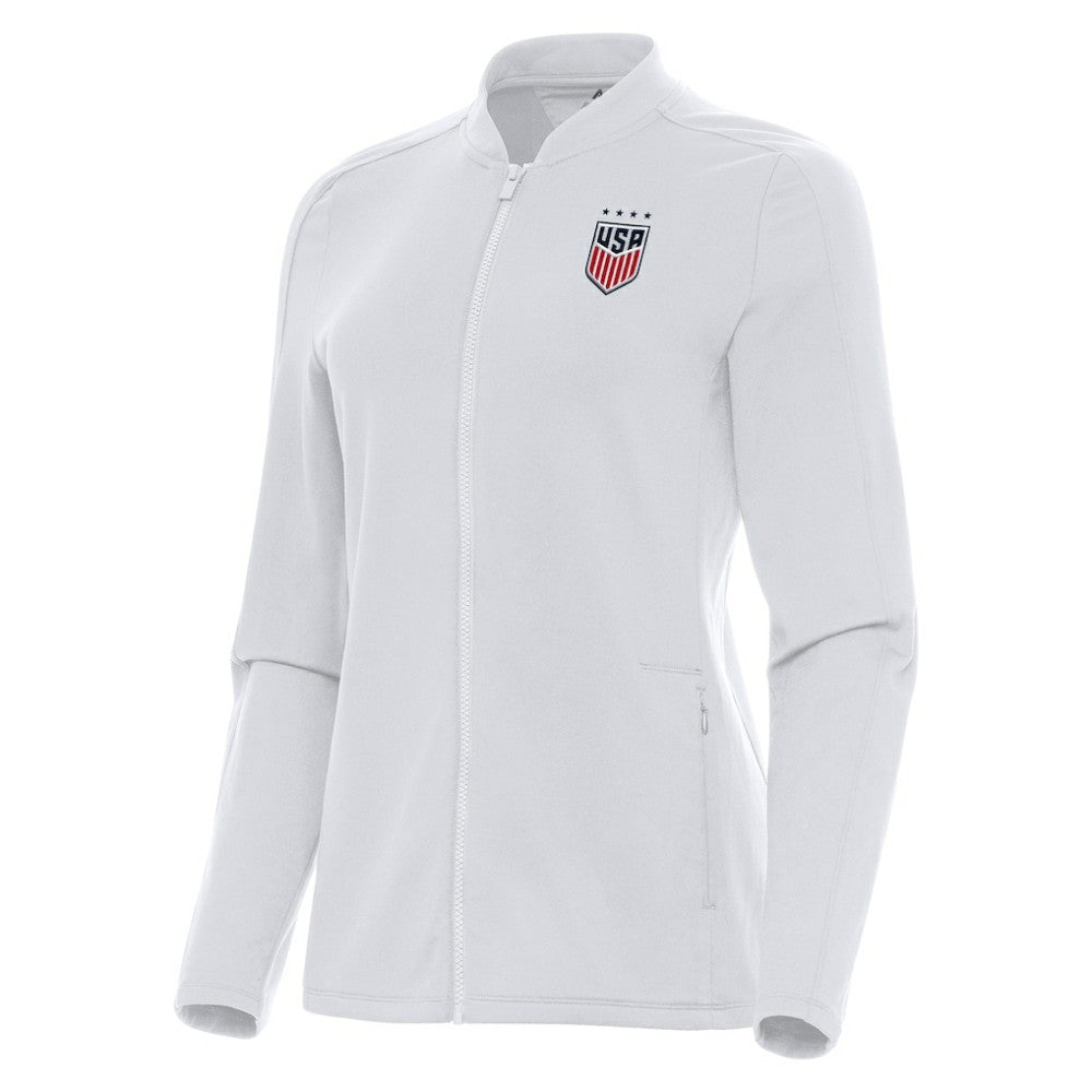 USWNT Antigua Women's Continual Full-Zip Jacket - White shop