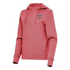 USMNT Antigua Women's Justice Pullover Hoodie - Heather Red outlet