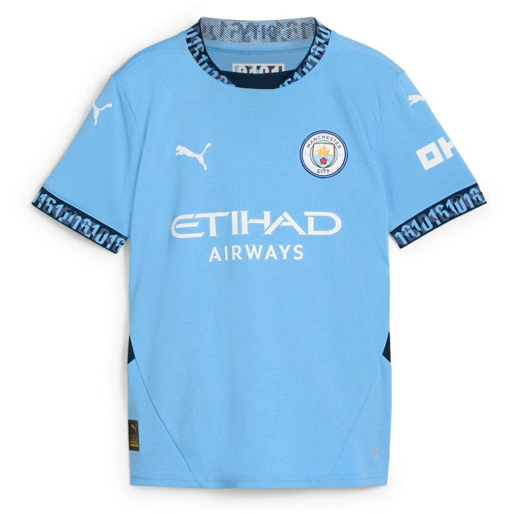Manchester City Youth 2024/25 Home Replica Custom Jersey - Light Blue | Puma on sale