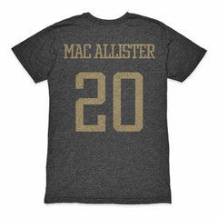 Alexis Mac Allister Argentina National Team 1863FC Player Retro Tri-Blend T-Shirt - Heather Black on sale