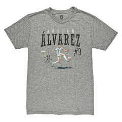 Julián Álvarez Argentina National Team 1863FC Snapshot Tri-Blend T-Shirt - Heather Gray sale