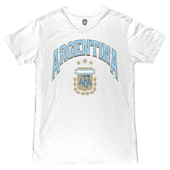 Argentina National Team 1863FC Retro Wordmark T-Shirt - White discount