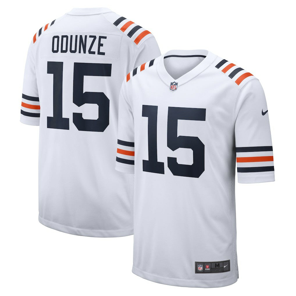 Rome Odunze Chicago Bears Alternate Game Jersey - White | Nike for sale