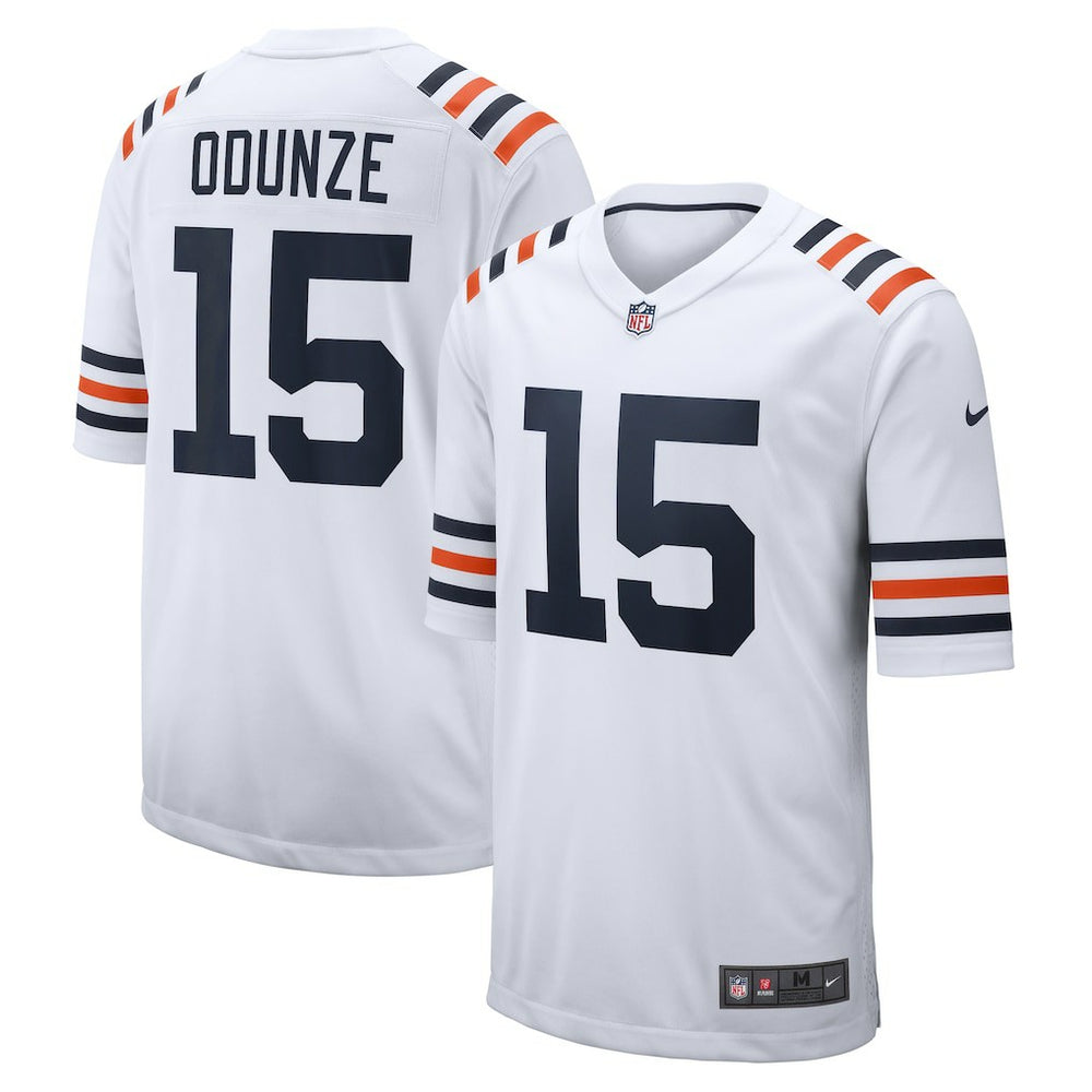 Rome Odunze Chicago Bears Alternate Game Jersey - White | Nike for sale