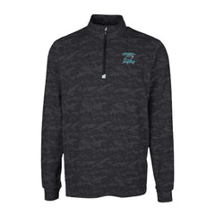 Carolina Panthers Cutter & Buck Traverse Camo Print Stretch DryTec Quarter-Zip Top - Black for sale