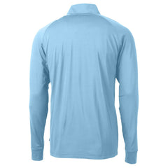 Carolina Panthers Cutter & Buck Adapt Eco Knit Stretch Recycled Raglan Quarter-Zip DryTec Top - Light Blue online