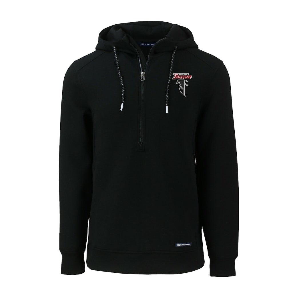 Atlanta Falcons Cutter & Buck Roam Eco Recycled Half-Zip Hoodie - Black online