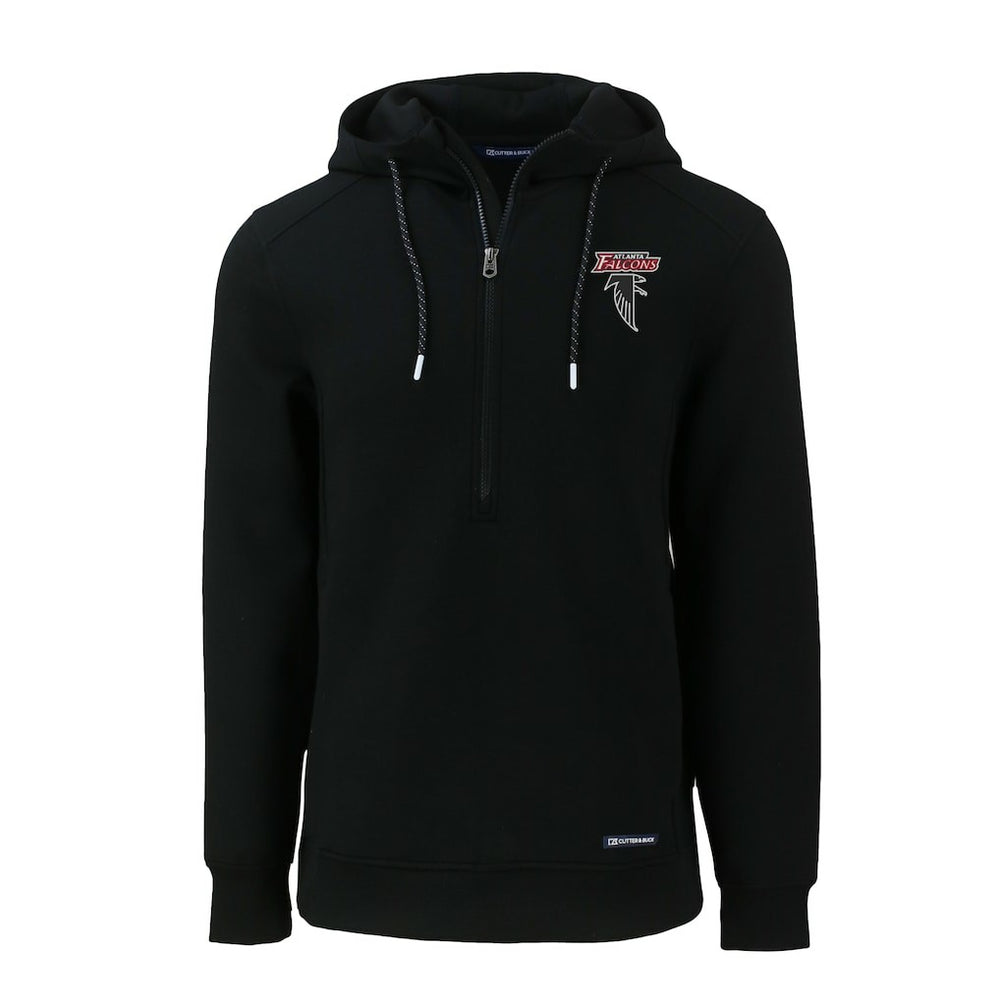 Atlanta Falcons Cutter & Buck Roam Eco Recycled Half-Zip Hoodie - Black online