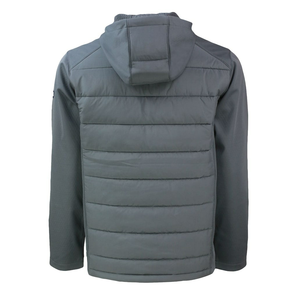 Carolina Panthers Cutter & Buck Evoke Hybrid Eco Softshell Recycled Full-Zip Hoodie Jacket - Gray online